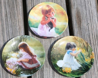 Donald Zolan Miniature Collectible Limited Edition Plate Colors of Spring