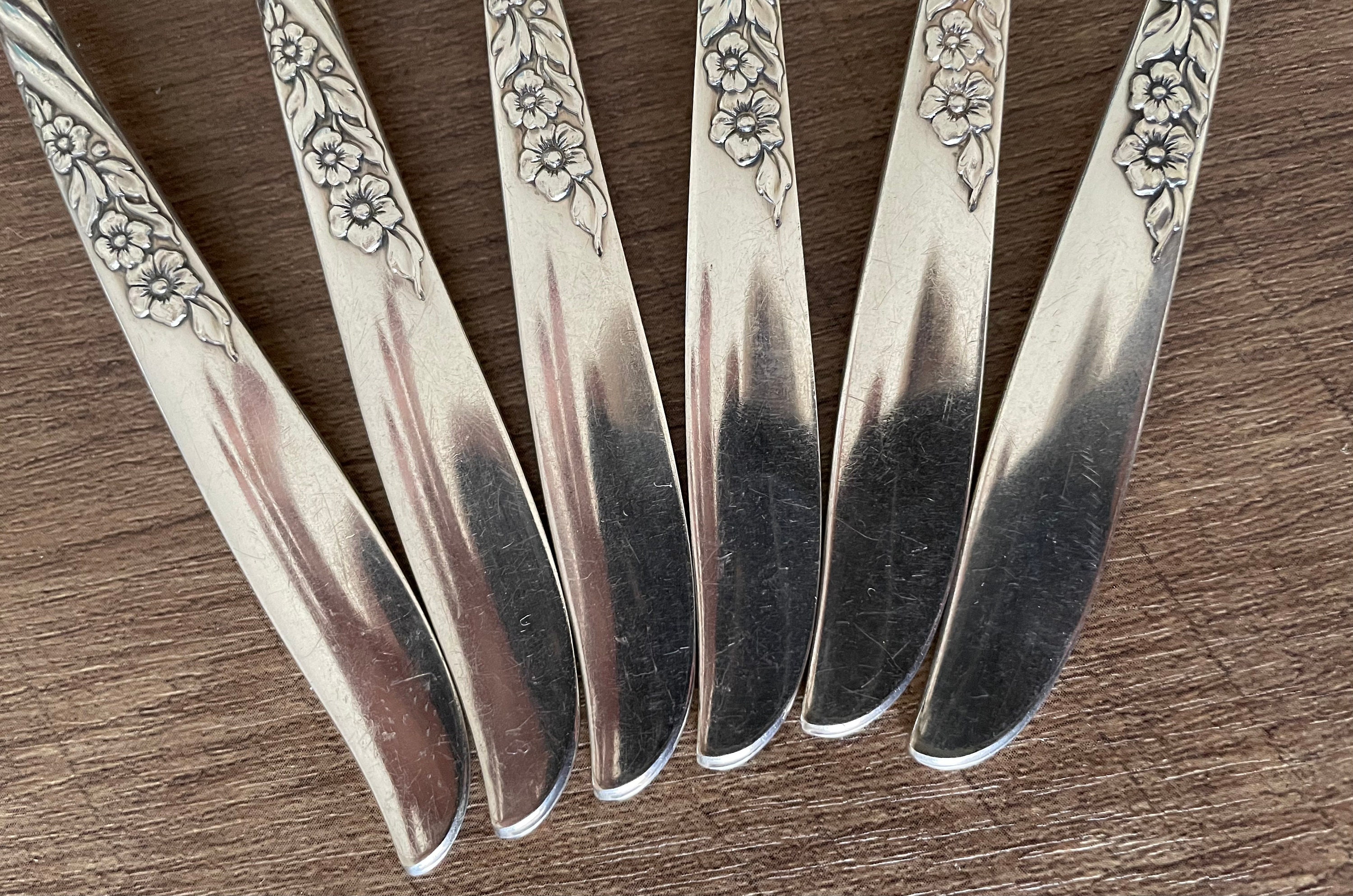Vintage WM Rogers Silver Overlaid Wildwood I-always 1958 by Oneida Set