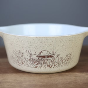 Mushroom Pyrex Mixing Bowl Forest Fancies Vintage Pyrex Bowl