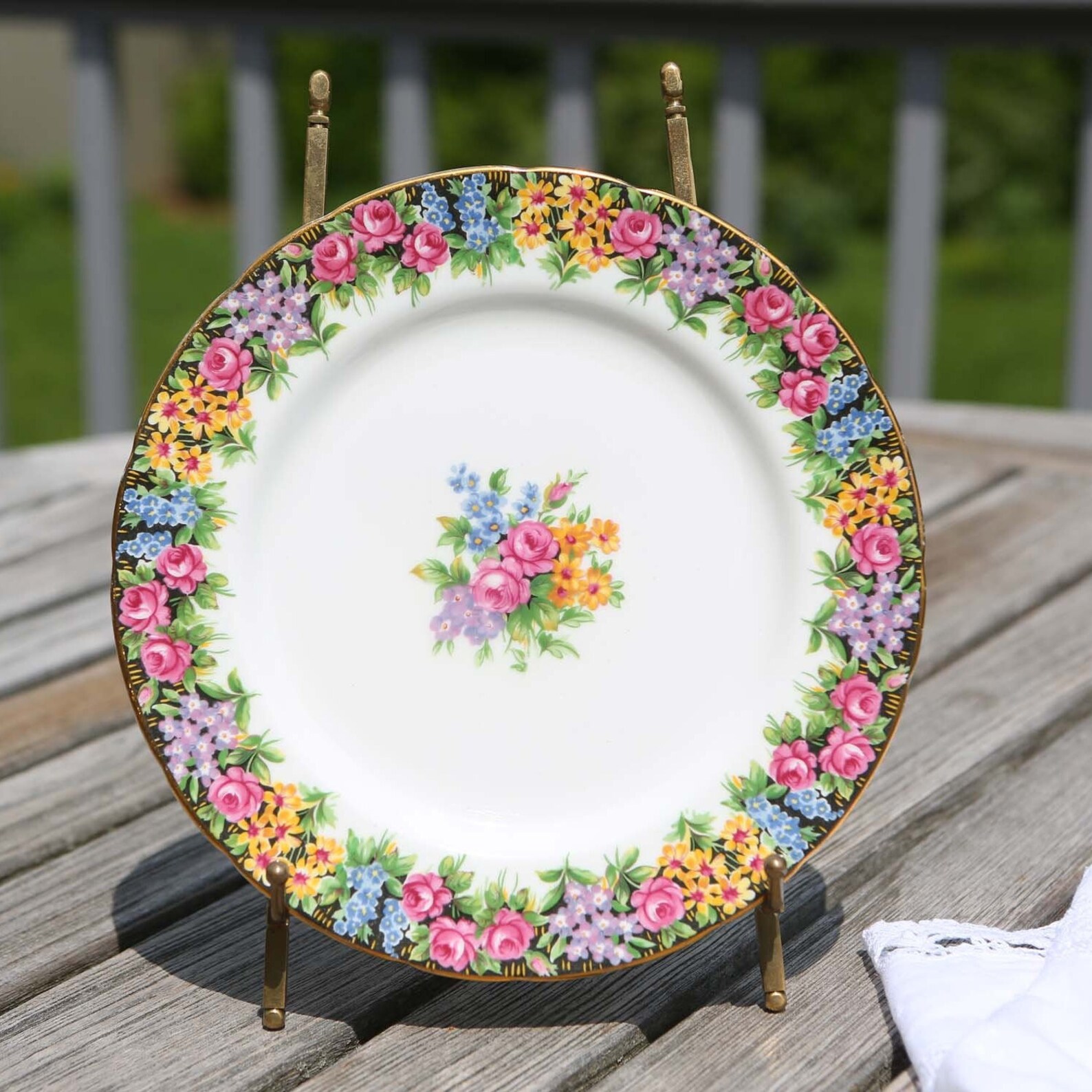 Paragon Salad Plate Old English Garden English Bone China Etsy