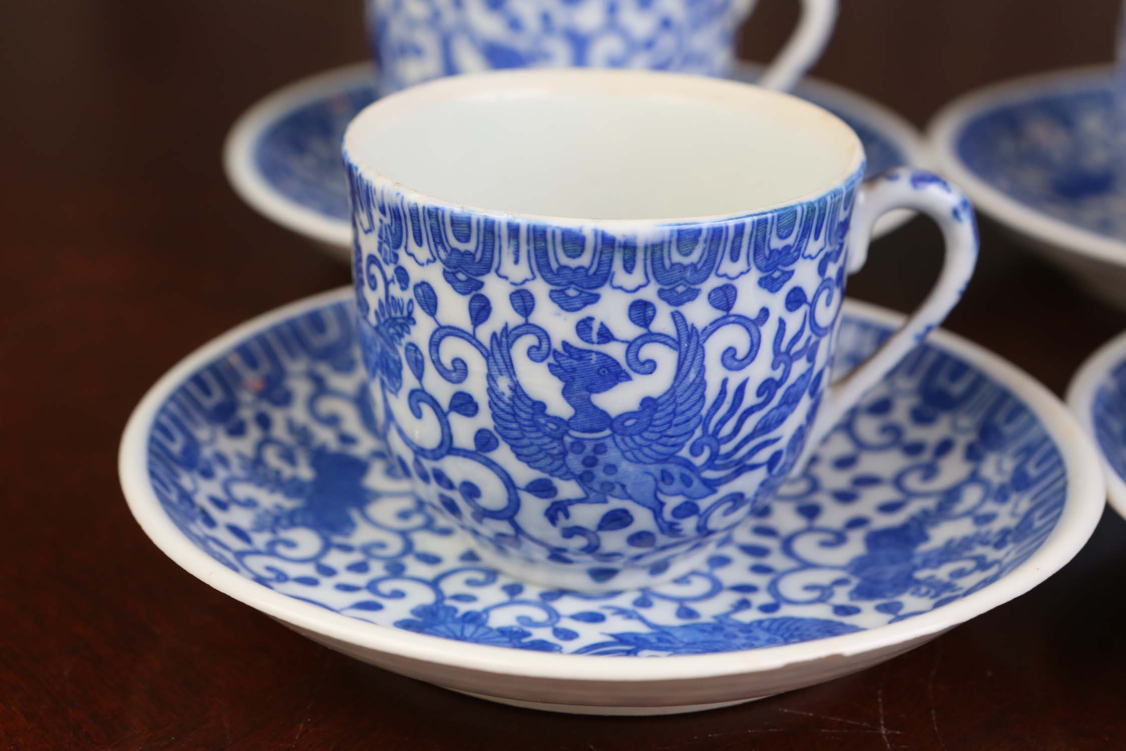Vintage Blue Phoenix Bird Dishware Set, Made in Japan - Etsy Israel