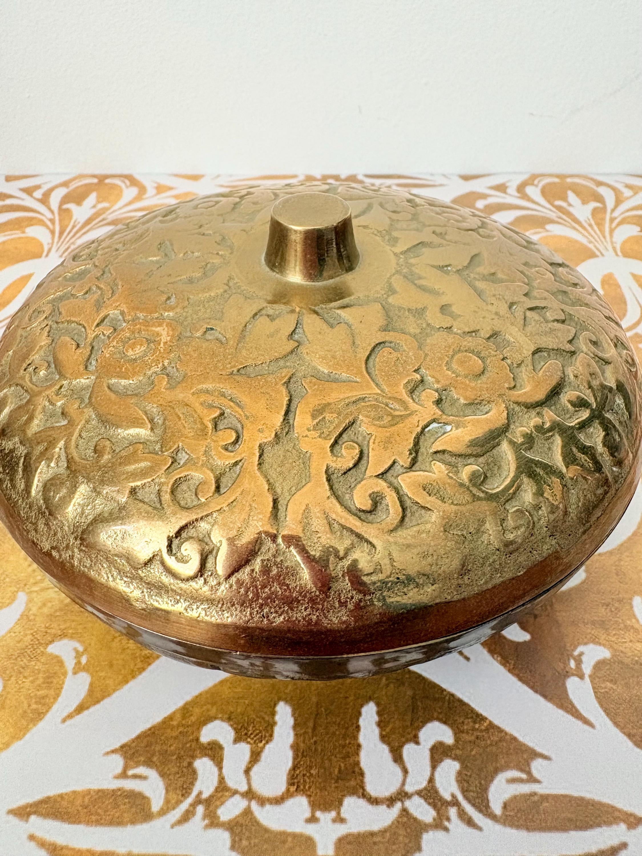 Large Gold Ornate Vintage Box - Etsy