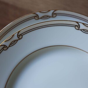 Set of 4 Fitz and Floyd American Setting Collection Westchester Salad Plates Fine Porcelain Made in Japan Hand Decorated in the USA
