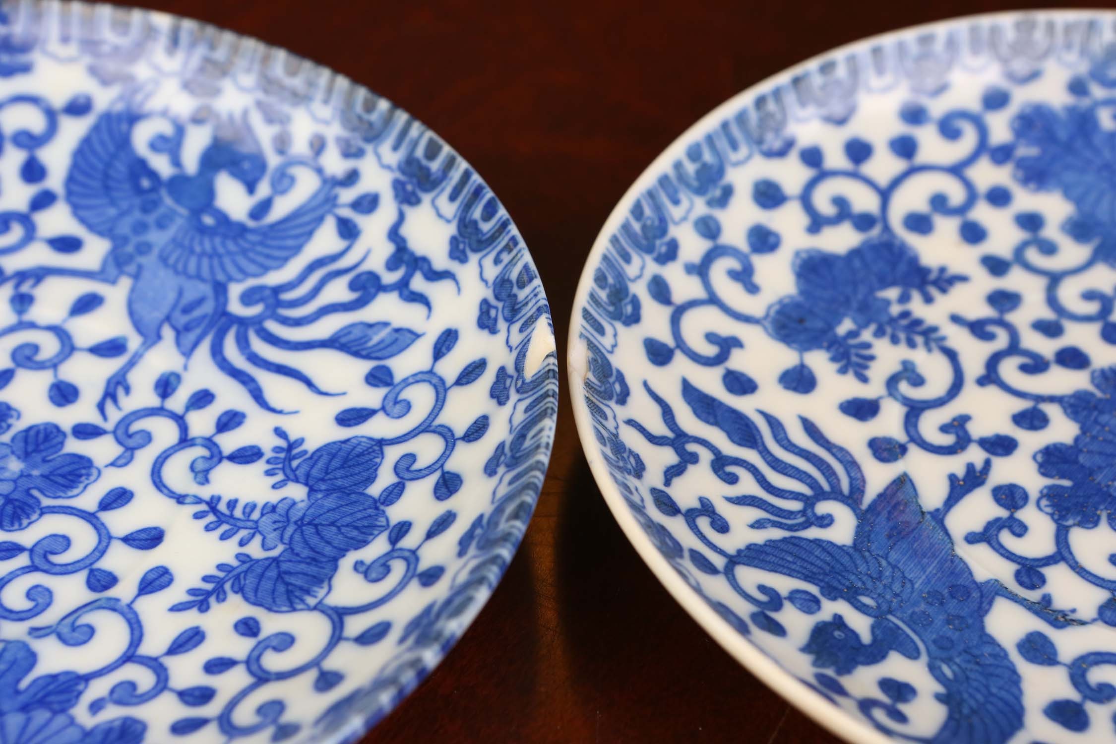 Vintage Blue Phoenix Bird Dishware Set, Made in Japan - Etsy Israel