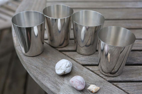 Set Of 4 Silver Plated Mint Julep Cups By Wallace Antique 922 Etsy