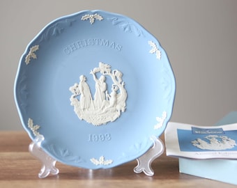 ウェッジウッド ジャスパー ペールブルー クリスマスプレート 1993年 il_340x270.4025515693_i03e.jpg