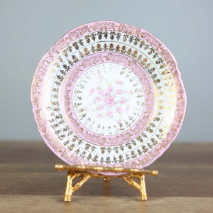 Antique Carlsbad Austria Imperial Victoria Porcelain Plate Hand Painted