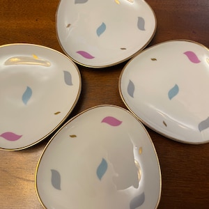 Mid Century Modern Johann Haviland Bavaria Germany Small Plate Set of 4