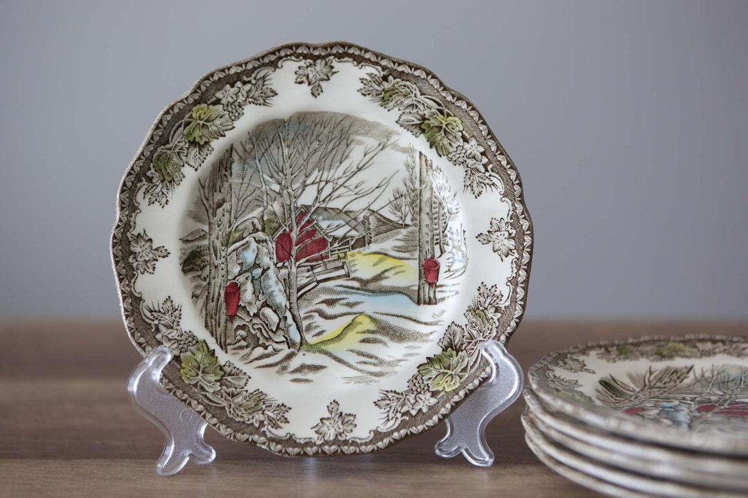 Johnson Brothers Friendly Village Bread Plates, Set of 6, Sugar