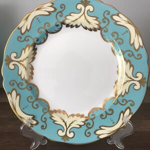 Plato vintage de ensalada Grosvenor, Grosvenor Bone China Jackson and Gosling, hecho en Inglaterra, 7 3/4&quot;, plato coleccionable
