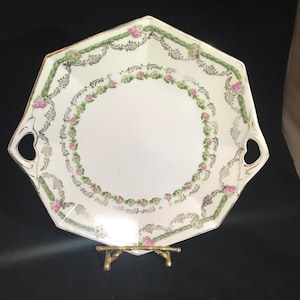 Antique Carl Schlegelmilh, C.S. PRUSSIA PLATE, ca 1882-1918, Collectible Plate, Vintage Plate