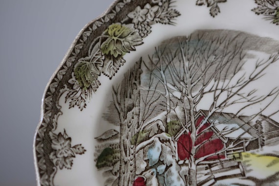 Johnson Brothers Friendly Village Bread Plates, Set of 6, Sugar