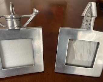 Pair of Aluminum Photo/Picture Frame Garden Frames Watering Can Frame Birdhouse Frame Made in India