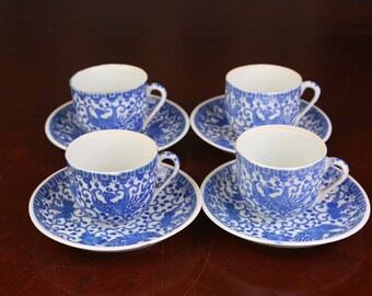 Vintage Blue Phoenix Bird Dishware Set, Made in Japan - Etsy Israel