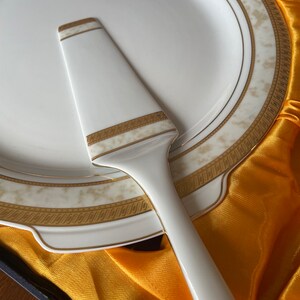 European Home Decor T. Bavaria Germany Design Porcelain Dessert Cake Plate And Server 12&quot; In Case