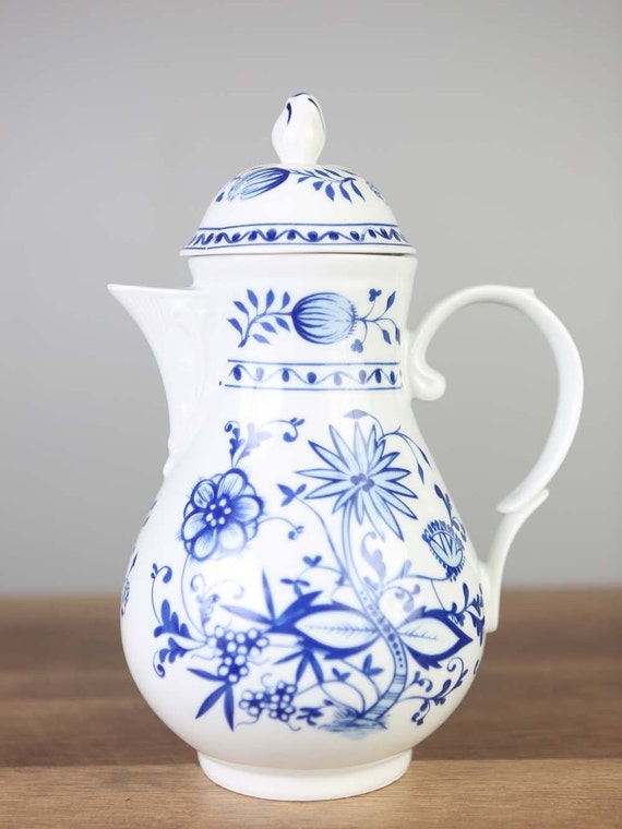 新品未使用Bohemia Blue OnionOpera Whiteティーポット 71026.jpg