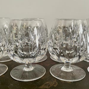 Set of 8 Vintage Patrizia by Nachtmann Germany Brandy Glasses Crystal Glasses