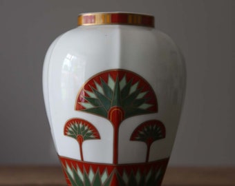 Lotus Taste Seller Sigma Signed Gail Levites Porcelain Vase Made in Japan