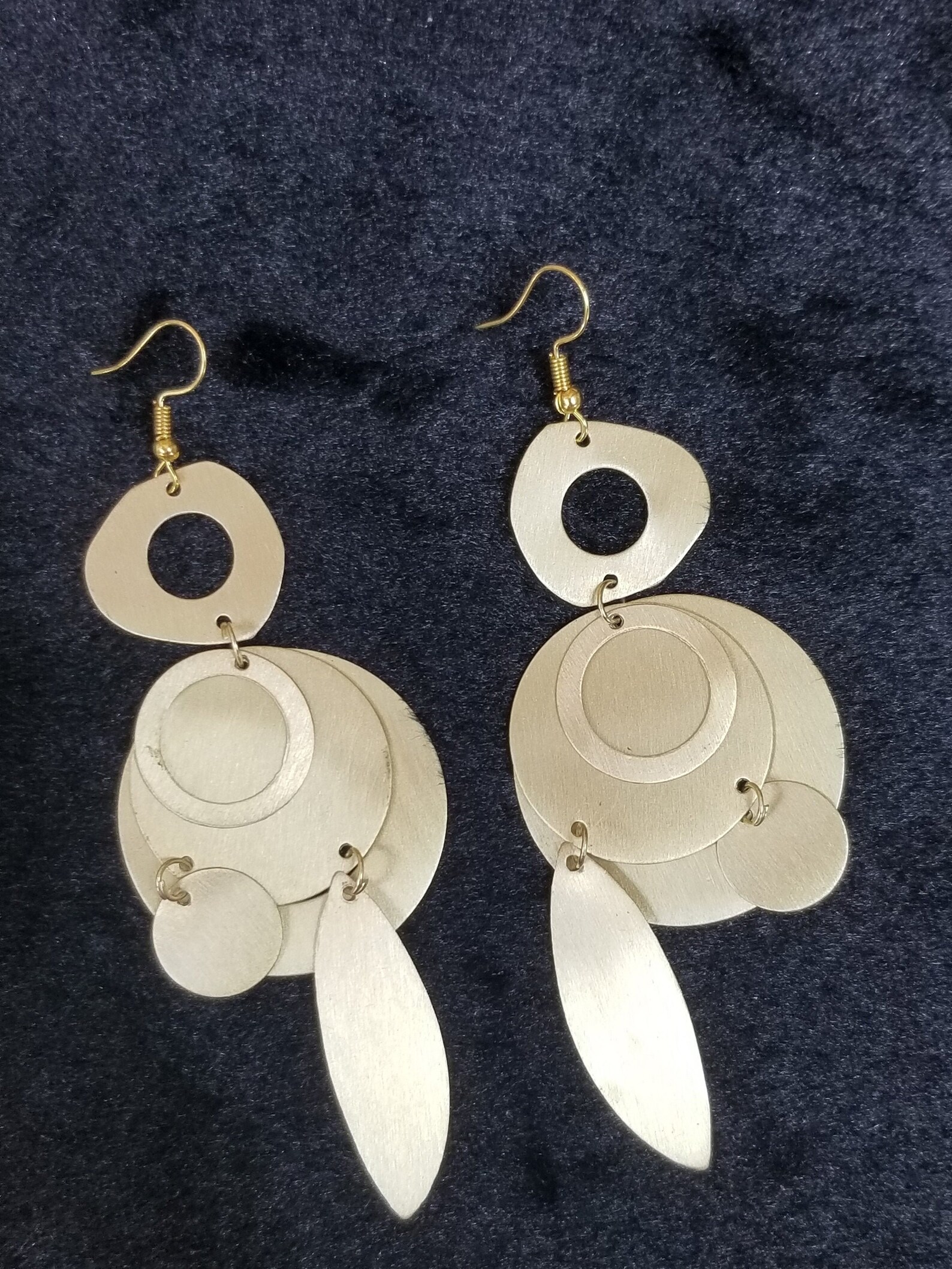 Copper Earring Casual Lightweight Earrings Long Gold Etsy