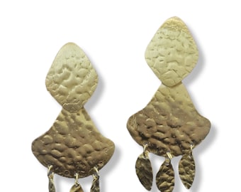 Geometric Brass Earring (B113)