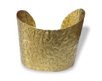 Brass Cuff Bracelet | Gold Plated Brass (BCB12)