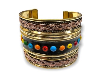 Copper and Brass Bracelet | Cuff Bracelet (CBB2)