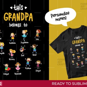 This Grandma belongs to Png This Grandpa belongs to Png Digital File to make Tshirts