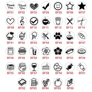 Mini sello de icono personalizado, mini sello de entintado automático, sellos de tarjeta de lealtad pequeños, sellos de mano pequeños, diseño de sello de goma mini personalizado, sello de lealtad
