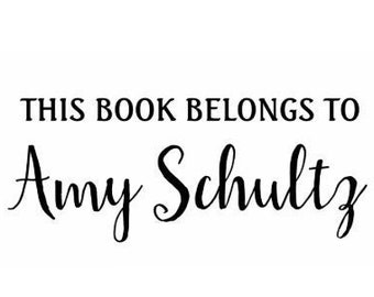 Library Book Stamp - This Book Belongs to Self Inking - Personalized Book Stamp - Book Lover Stamp