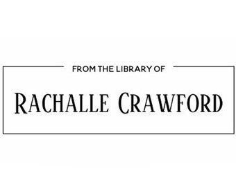 Personalized Book Stamp, From The Library Of Your Name