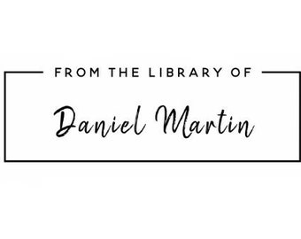 From The Library Of Stamp, Custom Library Stamp, Library Stamp, Custom Teacher Stamp, Personalized Teacher Stamp, Customized Teacher Stamps