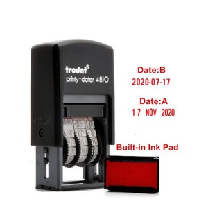 Trodat 4810 Datumsstempel, Veränderbares Datum, Kleiner Datumsstempel