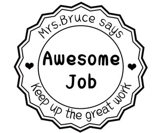 Personalisierter Lehrerstempel - Awesome Job! Lehrerstempel Selbstfärben,Lehrerstempel,Lehrerstempel,Lehrerstempel