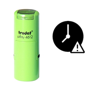 Uhr-Alarm-Stempel