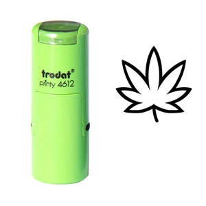 Timbro foglia di marijuana