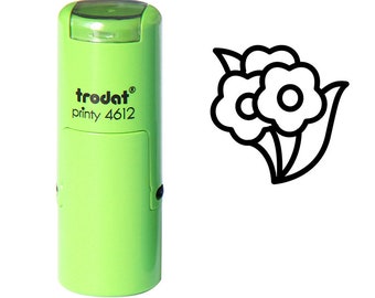 Sello de flores de racimo