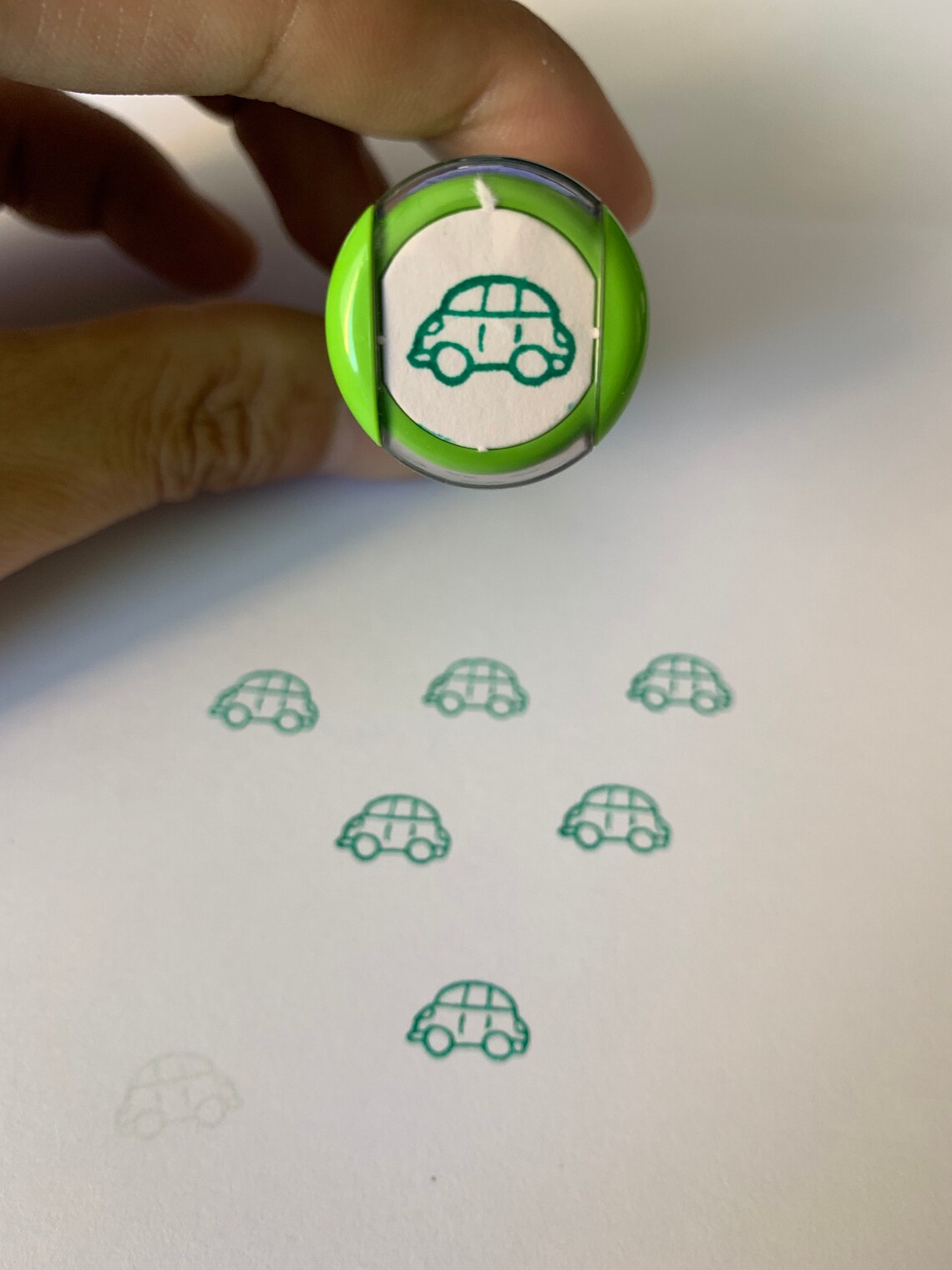 Car Self Inking Stamps Car Rubber Stamp Etsy
