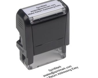 Custom Self-Inking Stamp – Personalized Rubber Stamp for Address, Office, Business - Choose from 15 Ink Colors