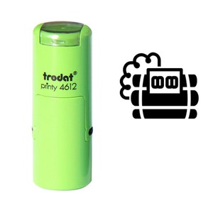 Bombe mit Timer-Stempel