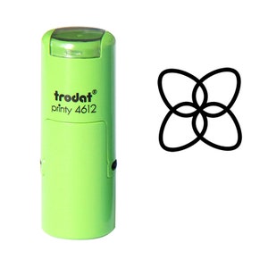 Geometrische Blumen Stempel