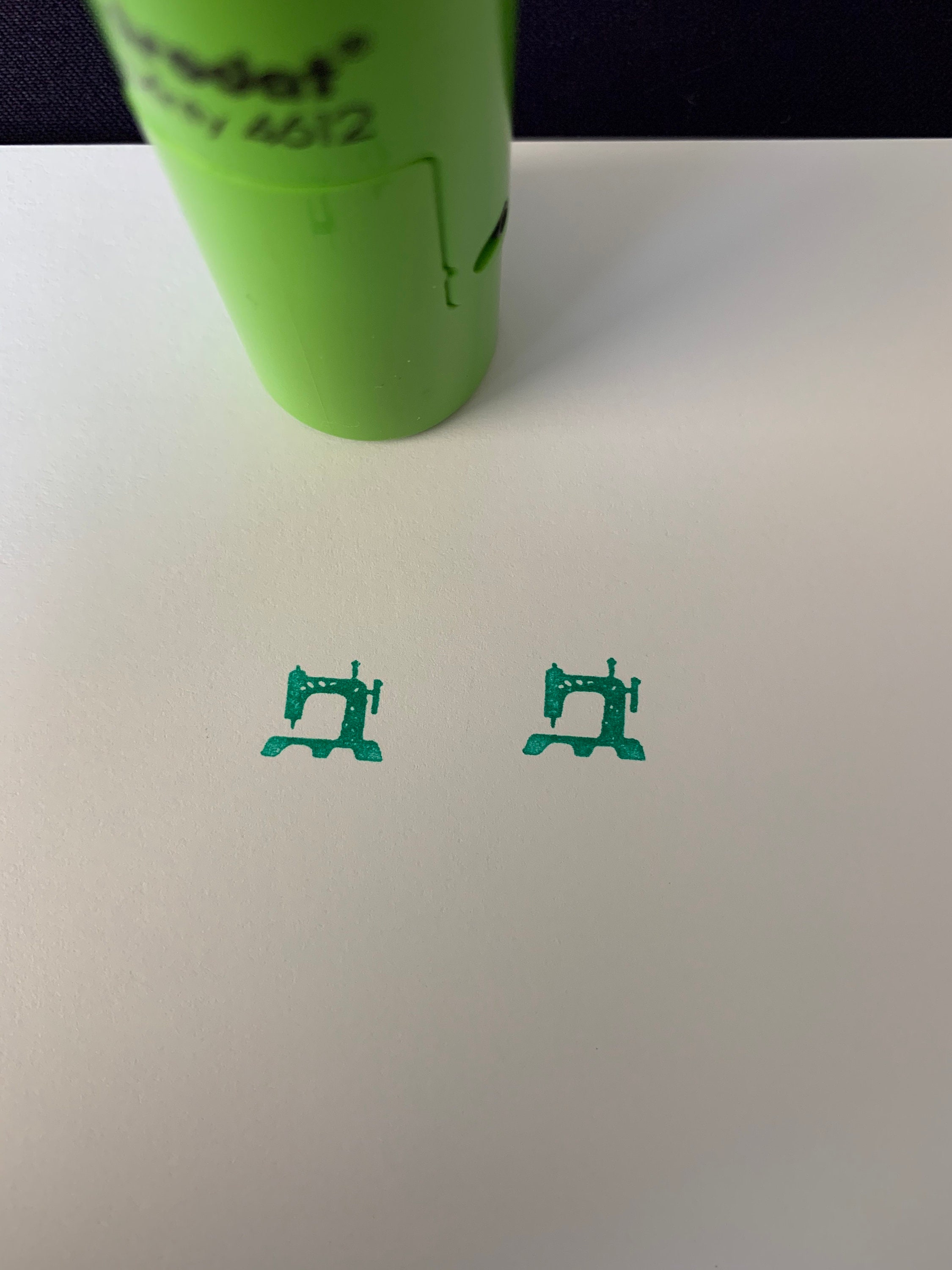 Sewing Machine Self Inking Stamp Sewing Machine Rubber Stamp Etsy