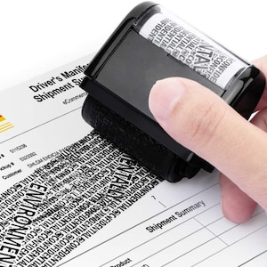 Roller Stempel Identitätsdiebstahl Stempel,Perfekt für den Schutz der Privatsphäre,Vertrauliche oder sensible Daten,Beseitigt Aktenvernichtung
