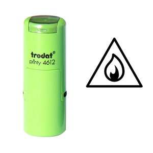 Feuergefahr Stempel