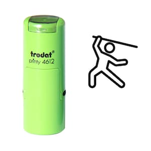 Stick Kampf Stempel