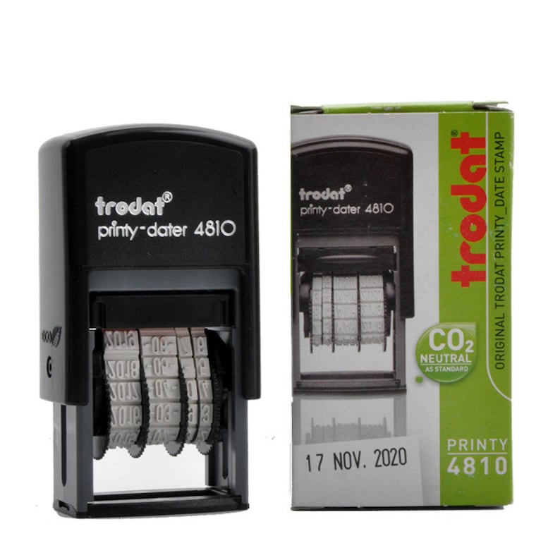 Trodat 4810 Date Stamp Changeable Datesmall Date Stamp Etsy
