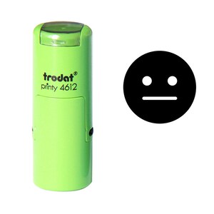 Neutral Emoticon Stempel
