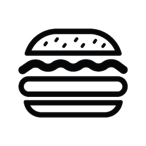 Burger stempel, ronde loyalty card mini zelf inkt stamp-beef burger, burger combo, hamburger, hamburger, heilige burger