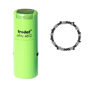 Timbro corona floreale