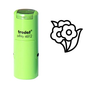 Bund Blumen Stempel