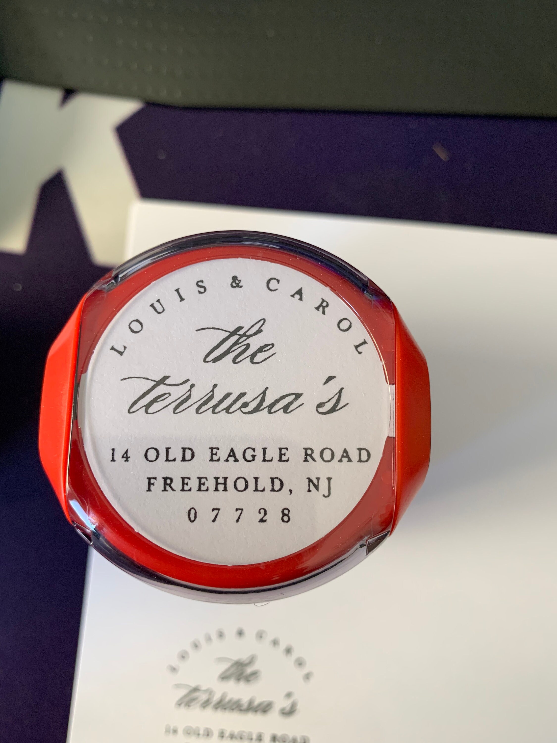 Return Address Stamp Custom Return Address Stamp Self Ink Etsy